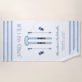 Serviette De Plage Après-Ski Fête de Bachelorette d'Hiver (Devant)