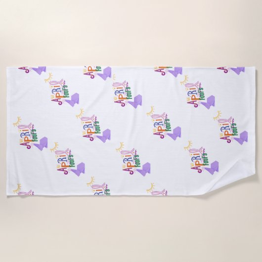 Serviette De Plage April Fools'  (Devant)