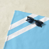 Serviette De Plage Aqua Blue Boys Girls Weekend Nom personnalisé (En situation)