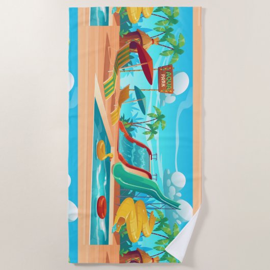 Serviette De Plage Aqua Park Beach Towel (Devant)