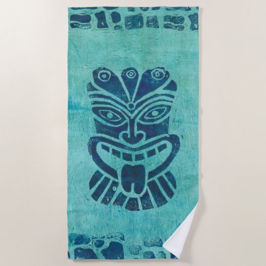 Serviette De Plage Aqua Tiki Beach Towel (Devant)