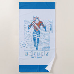 Serviette De Plage Aquaman - Atlantis Surf Club
