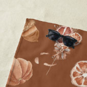 Serviette De Plage Aquarelle Automne L'Action de grâce (En situation)