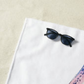 Serviette De Plage Aquarelle Baleine (En situation)