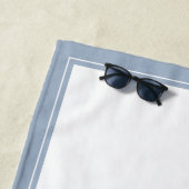 Serviette De Plage Aquarelle côtière Baleine bleue Personnalisée (En situation)