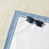 Serviette De Plage Aquarelle côtière bleu Polka Dot Dolphin (En situation)