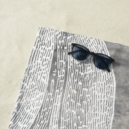 Serviette De Plage Aquarelle côtière Octopus Eau douce Neutre (En situation)