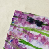 Serviette De Plage Aquarelle d'abeille (En situation)