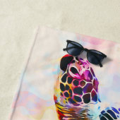 Serviette De Plage Aquarelle de la tortue de mer d'Hawaï (En situation)