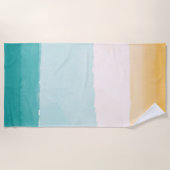 Serviette De Plage Aquarelle de plage (Devant)