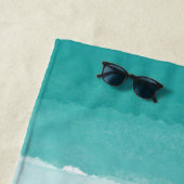 Serviette De Plage Aquarelle de plage (En situation)