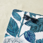 Serviette De Plage Aquarelle d'hydrangée blanche (En situation)