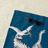 Serviette De Plage Aquarelle Dinosaur Enfants Monogram Beach Towne (En situation)