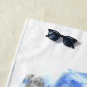 Serviette De Plage Aquarelle d'orque (En situation)