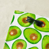 Serviette De Plage Aquarelle en tranches d'Avocado (En situation)