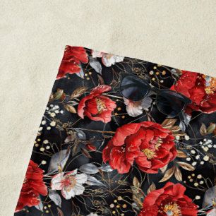 Serviette De Plage Aquarelle esquissée motif détaillé de délicieux