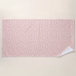 Serviette De Plage Aquarelle moderne Florale Fleurs botaniques