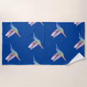 Serviette De Plage Aquarelle Oiseau de mer Oiseau de mer Art de la na (Devant)