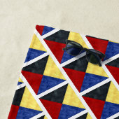 Serviette De Plage Aquarelle Signal nautique Pavillon maritime (En situation)