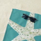 Serviette De Plage Aquarelle Starfish Beach (En situation)