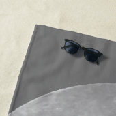 Serviette De Plage Aquarelle Trois Loups hurlant sur la lune (En situation)