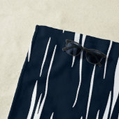 Serviette De Plage Aquarelle Turquoise Pinceau Plage (En situation)