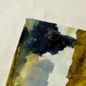 Serviette De Plage Aquarelle Ukrainienne Bataille Drapeau Plage servi (En situation)