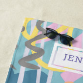 Serviette De Plage Aquarelles douces coups de pinceau arrière - plan  (En situation)