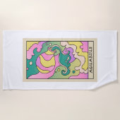 Serviette De Plage Aquarius Zodiac Beach Towel (Devant)