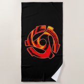 Serviette De Plage Araignée à 45 tr/min (Devant)