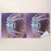 Serviette De Plage Araignée Dimensionnelle Fractale Art, (Devant)