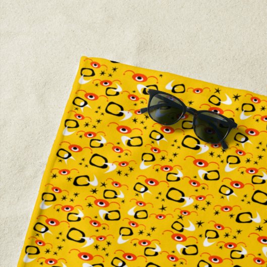 Serviette De Plage Araignées atomiques (En situation)