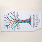 Serviette De Plage Arborescence familiale (Devant)