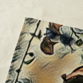 Serviette De Plage Arbre rose (En situation)