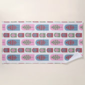 Serviette De Plage Arbres Art déco (Devant)