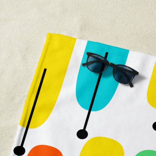 Serviette De Plage Arbres atomiques (En situation)