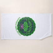 Serviette De Plage Arbuthnott Scottish Tartan Celtic Thistle (Devant)