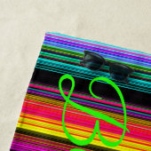 Serviette De Plage Arc-en-ciel (En situation)