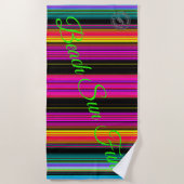 Serviette De Plage Arc-en-ciel (Devant)