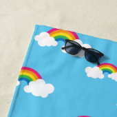 Serviette De Plage Arc-en-ciel (En situation)