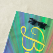Serviette De Plage Arc-en-ciel (En situation)