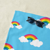 Serviette De Plage Arc-en-ciel (En situation)