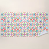 Serviette De Plage Arc-en-ciel Motif Boho (Devant)