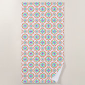 Serviette De Plage Arc-en-ciel Motif Boho (Devant)