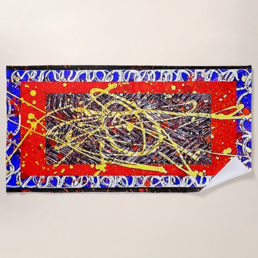 Serviette De Plage ARCANE de Christèle Chabrette (Devant)