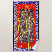 Serviette De Plage ARCANE de Christèle Chabrette (Devant)