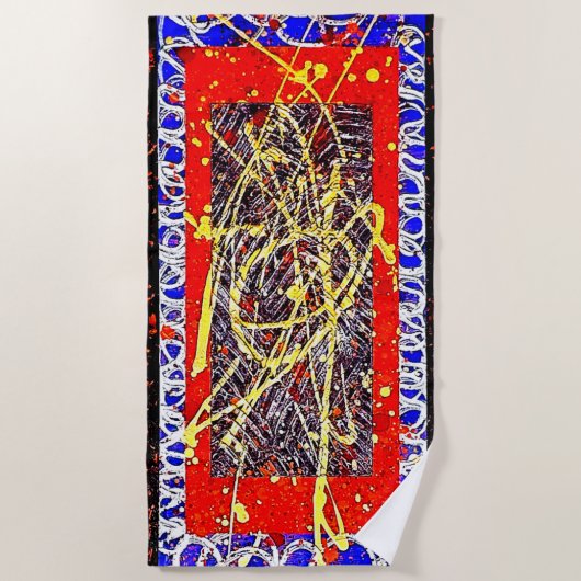 Serviette De Plage ARCANE de Christèle Chabrette (Devant)