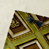 Serviette De Plage Architecture verte et Brown (En situation)