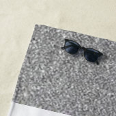 SERVIETTE DE PLAGE ARGENT DU CANADA (En situation)