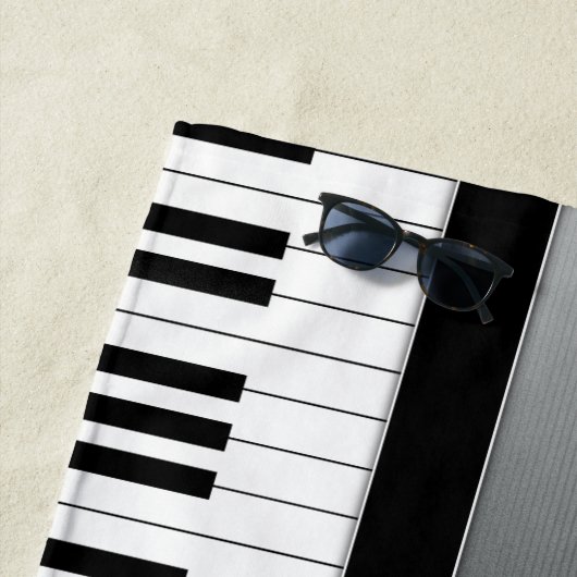 Serviette De Plage Argent unique du professeur de musique | (En situation)